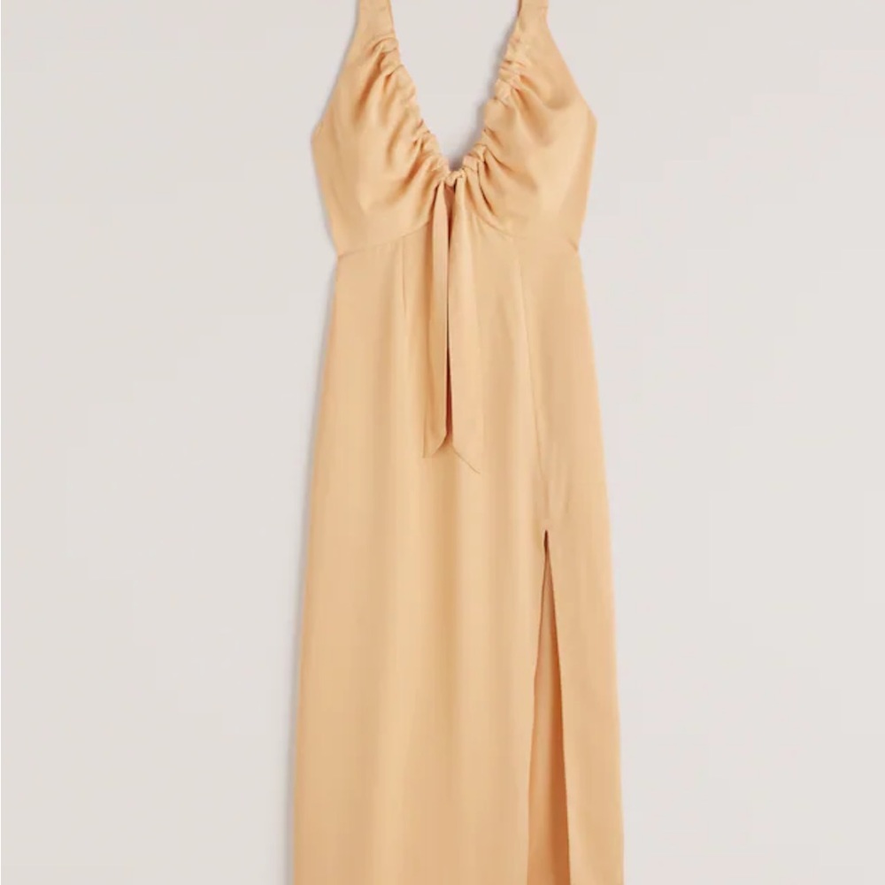 Long light yellow sundress from Abercrombie